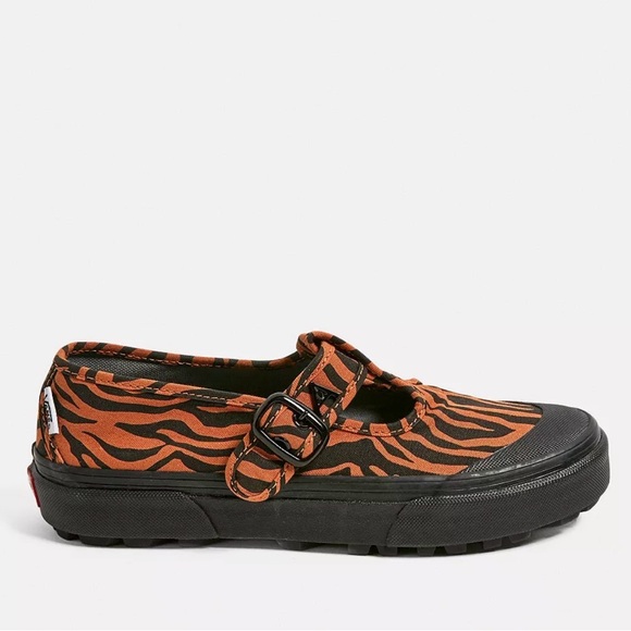 Vans X Ashley Williams UA 93 Tiger Print Mary Jane Trainers - Picture 2 of 3